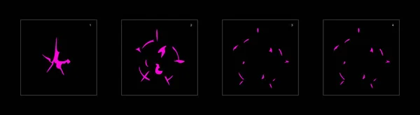 Efekt Wybuchu Trucizny Efekt Toksycznej Animacji Eksplozji Animacja Arkusz Gier — Wektor stockowy