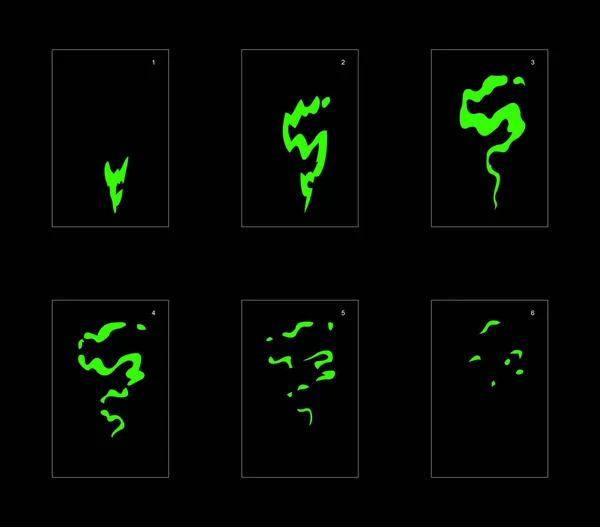 Сяйво Рідкого Ефекту Ефект Рідкого Вибуху Анімації Анімація Спрайт Лист — стоковий вектор