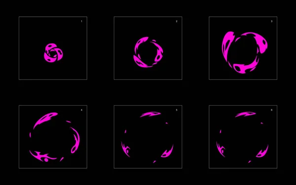 Brilla Effetto Esplosione Del Veleno Effetto Animazione Esplosione Avvelenamento Animazione — Vettoriale Stock