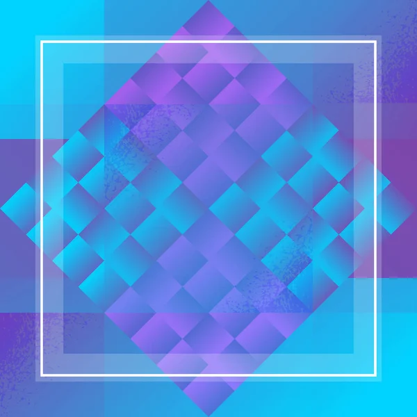 Geometriskt ultraviolett mönster. Duo-tonskydd. Vibrerande abstrakt bakgrund. — Stock vektor