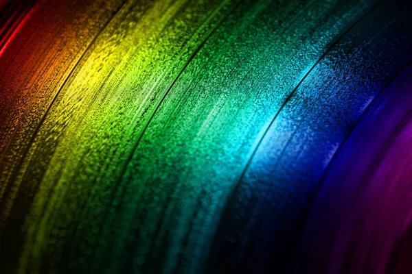 Ancien disque de vinyle coloré Texture SDF — Photo