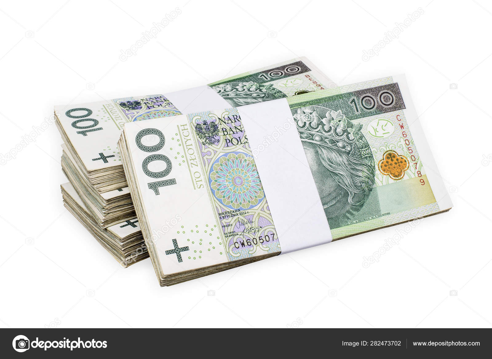 波兰100zl纸币与路径——图库图片© fotoyou #282473702
