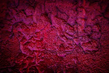 Kırmızı Boyalı Koyu Duvar Arkaplanı