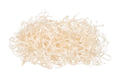 Straw packing material. Isolated on white background. clipart