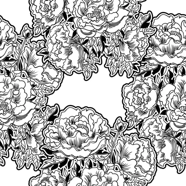 Florales Nahtloses Muster Vektorillustration — Stockvektor