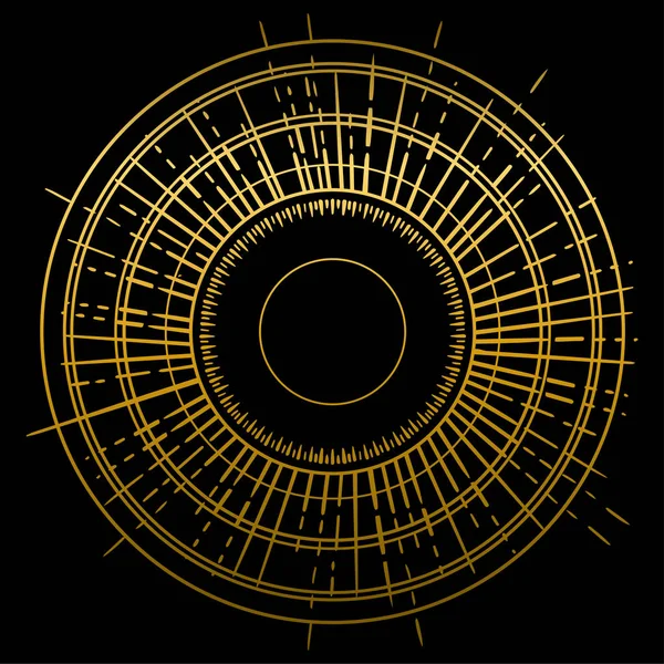 Начерки Креслення Ретро Сонячних Спалахів Вінтажні Сонячні Промені Векторні Ілюстрації — стоковий вектор