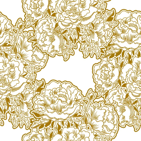 Motif Floral Sans Couture Illustration Vectorielle — Image vectorielle