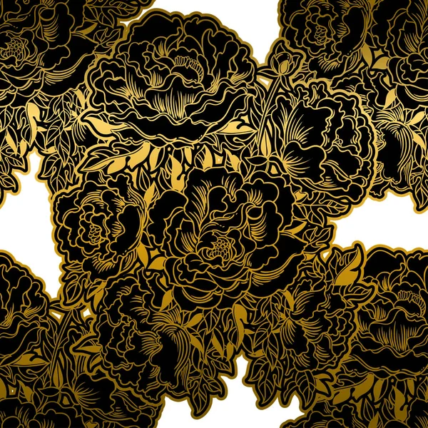 Motif Floral Sans Couture Illustration Vectorielle — Image vectorielle