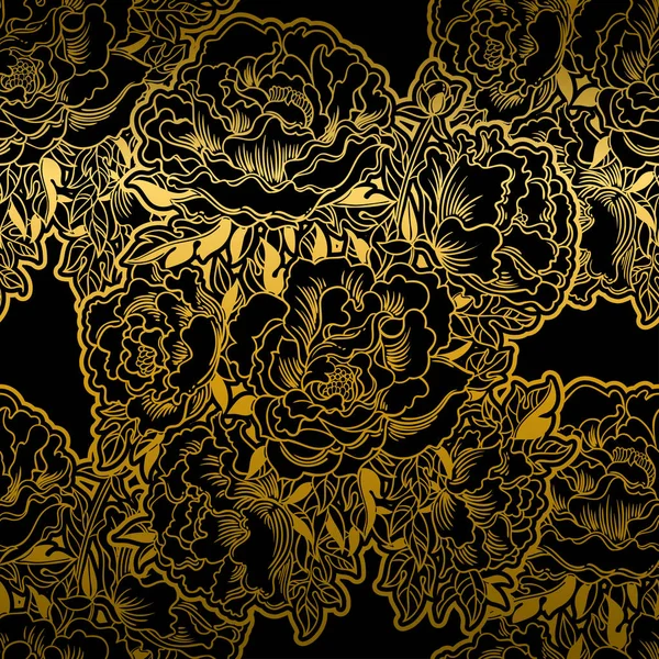 Квітковий Безшовний Візерунок Векторні Ілюстрації — стоковий вектор