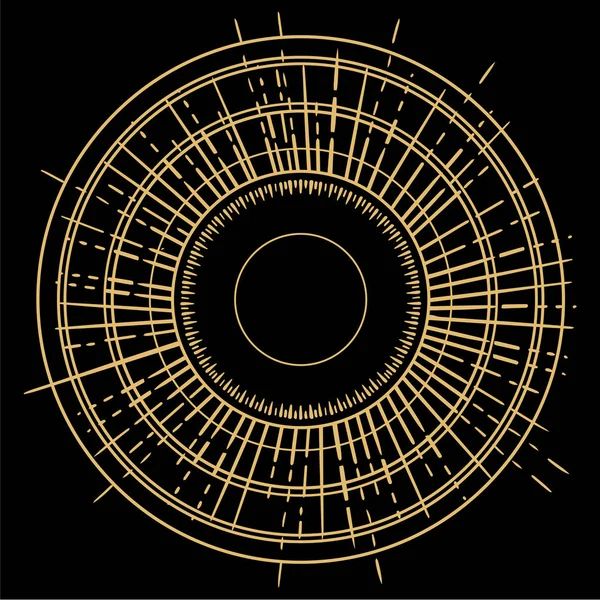 Начерки Креслення Ретро Сонячних Спалахів Вінтажні Сонячні Промені Векторні Ілюстрації — стоковий вектор