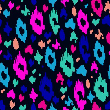 Leopar doku renkli hayvan seamless modeli