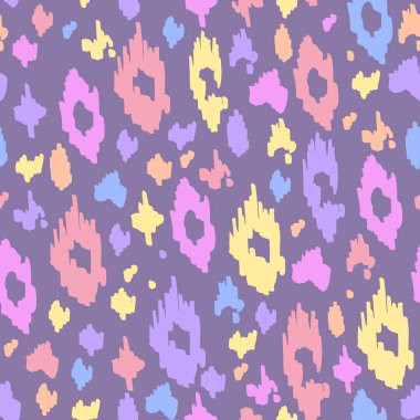 Leopar doku renkli hayvan seamless modeli