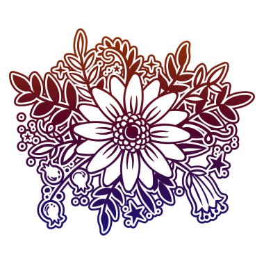 Renkli çiçekler tebrik kartları, ambalaj kağıdı, davetiyeler, vb için.