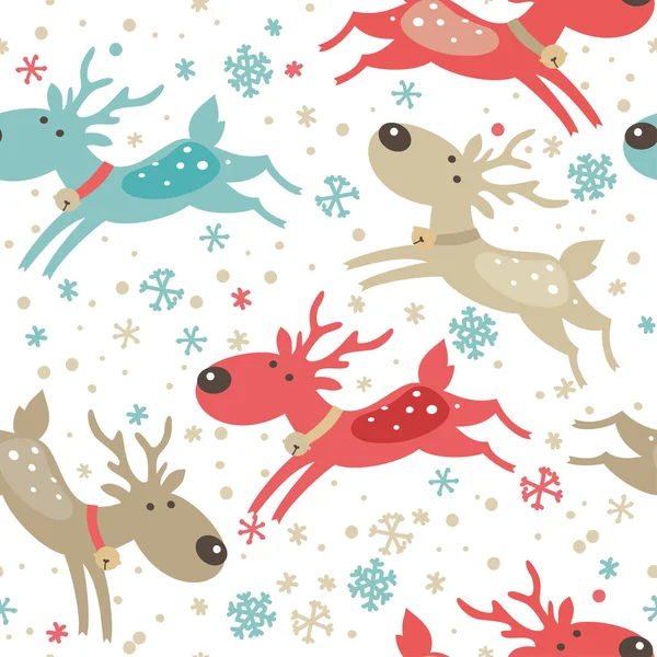 Seamless Christmas Pattern Vector Illustration — Stock Vector