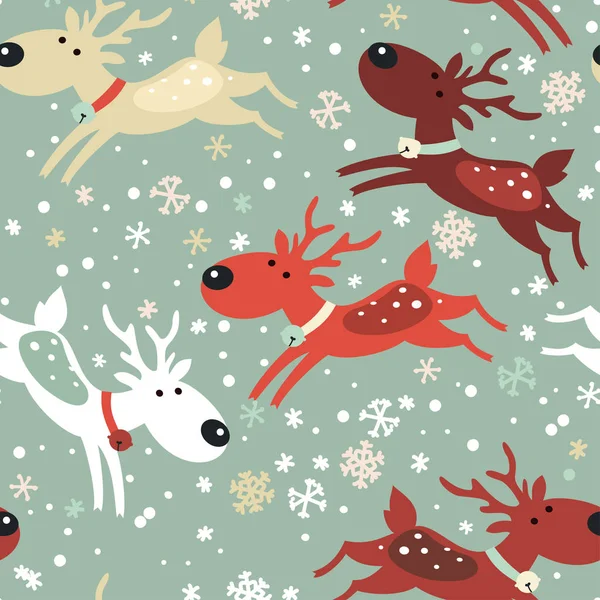 Seamless Christmas Pattern Vector Illustration — Stock Vector