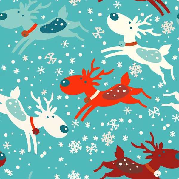 Patrón Navidad Sin Costuras Ilustración Vectorial — Vector de stock