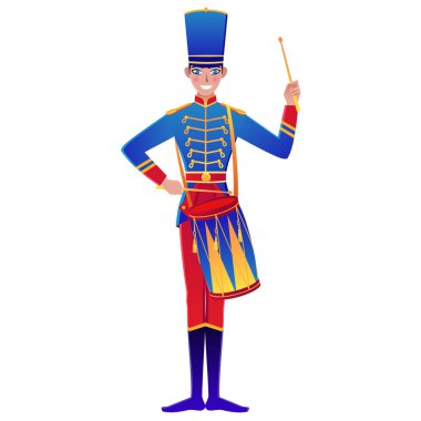 Noel çizgi film illüstrasyon Fındıkkıran'ın hikaye ile. Kış Masalı ve Bale sevimli çizgi film karakteri. Vektör çizim.