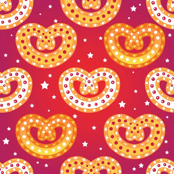 Seamless Pattern Christmas Toys Sweets Vector Illustration Stylish Graphic Design — Stock Vector