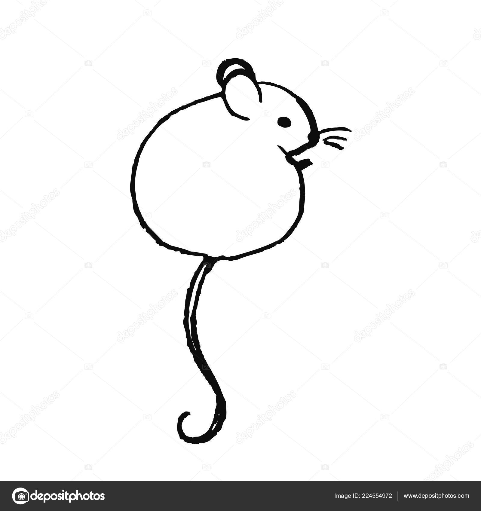 Cute Hand Drawn Animal Scandinavian Style Simple Line Art Vector Stock Vector C Mazeina 224554972