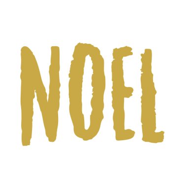 Noel el yazı çizilmiş tebrik kartı. Noel.