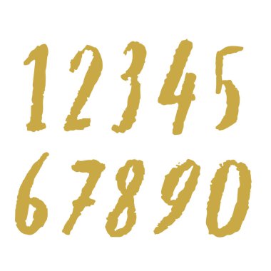 Tatil kartı numaraları ile Noel el çekilmiş.