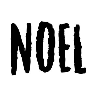 Noel el yazı çizilmiş tebrik kartı. Noel.