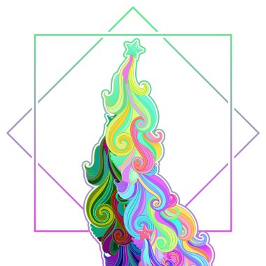 Gökkuşağı düşen yıldız, kuyruklu yıldız, meteor ve sihirli ve tek boynuzlu at rüya koleksiyonu için bulutlar. Güzel bir çerçeve. Yalıtılmış vektör illüstrasyonu.