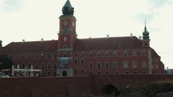 Warszawa Polska Lipca 2019 Zamek Królewski Starym Mieście Warszawie — Wideo stockowe