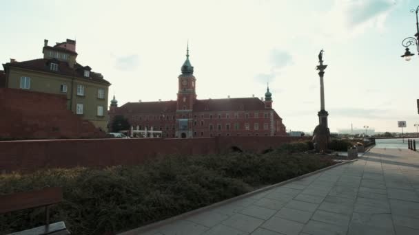 Warsaw Pologne Juillet 2019 Château Royal Dans Vieille Ville Varsovie — Video