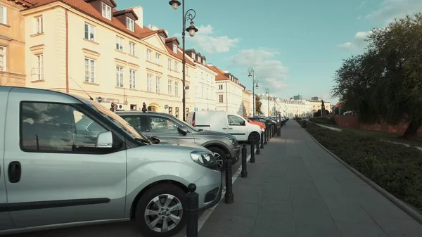 Warsaw Polónia Julho 2019 Desça Rua Cidade Velha Perto Barbican — Fotografia de Stock