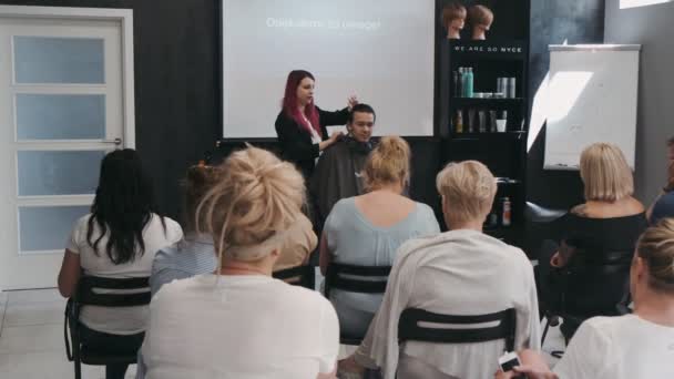 2017 Prowarcide Polandand June 2019 Professional Hair Dresser Teaching Mens — 비디오