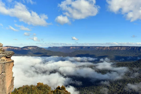 Una Vista Sulla Valle Wentworth Falls Nelle Blue Mountains Ovest — Foto Stock