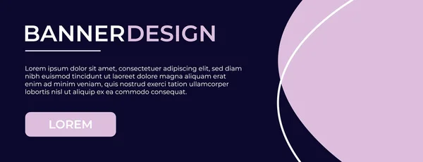 Banner Template Purple Web Banner Design Modern Style Banner Template — Stock Vector