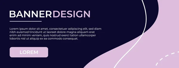 Diseño Banner Púrpura Diseño Moderno Plantilla Banner Con Color Púrpura — Vector de stock