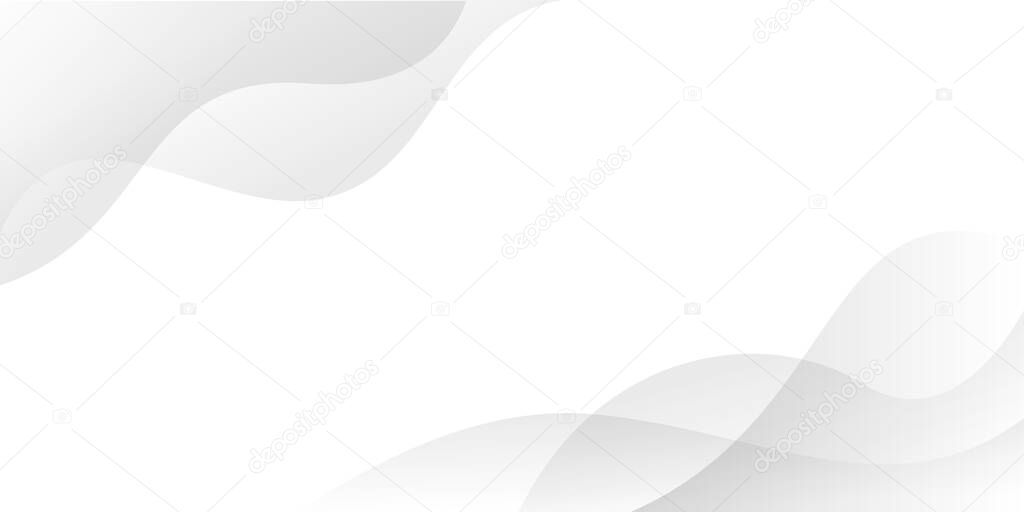 abstract liquid background . white and grey gradient background design . vector illustration