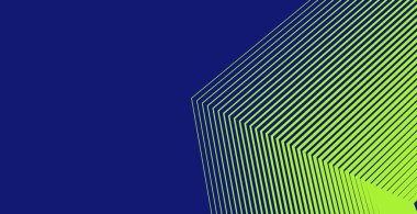 Çizgi sanatı tarzında soyut yeşil çizgili arkaplan