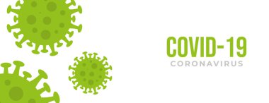 Corona virüsü arka plan tasarımı. yeşil virüs vektör çizimi .