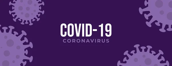 Astratto Piatto Viola Corona Virus Sfondo Illustrazione Disegno — Vettoriale Stock