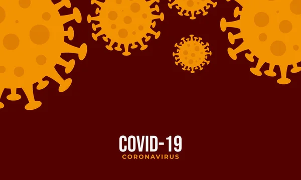 Corona Virüsü Arka Plan Tasarımı Turuncu Covid Arkaplan Tasarımı — Stok Vektör