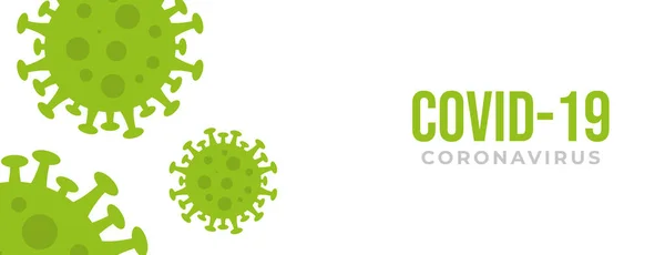 Corona Virus Achtergrond Ontwerp Groen Virus Vector Illustratie — Stockvector