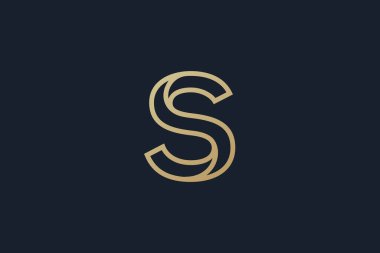 S harfi logo tasarımı. soyut modern S harfi logosu kavramı