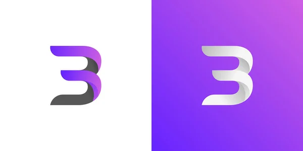 Letter Logo Design Simple Clean Letter Design Using Modern Purple — Stock Vector