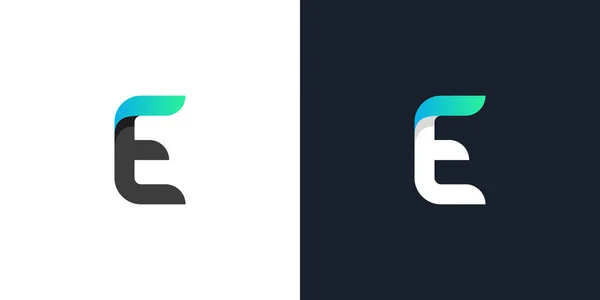Letter Logo Design Simple Clean Letter Design Using Modern Green — Stock Vector