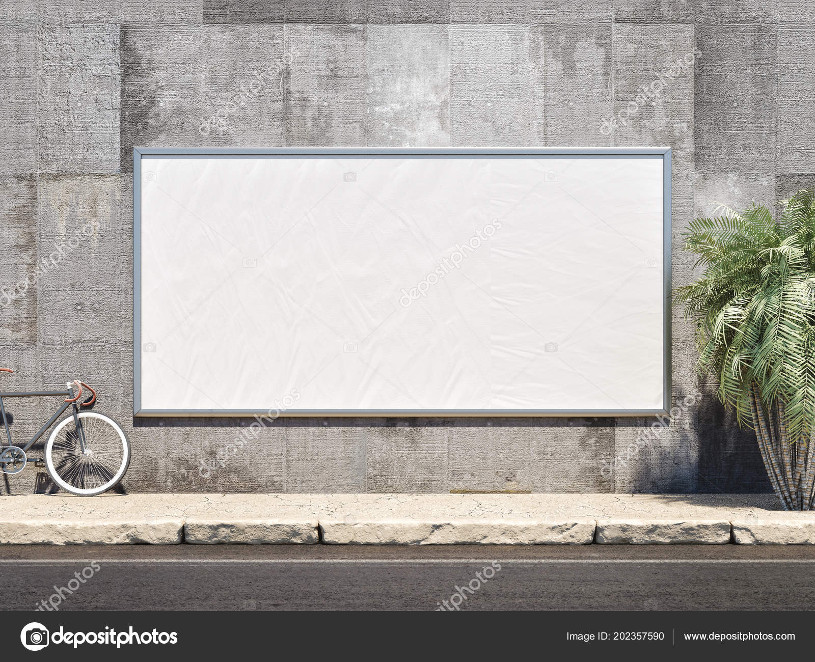 Download Outdoor Poster Frame Mockup 3d Illustration Stock Photo By C Bestpixels 202357590