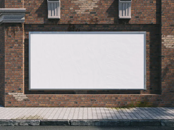 Outdoor Poster frame Mockup. 3d illustration — Stock Photo, Image