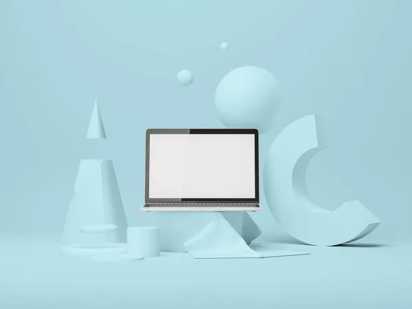 Pantalla del dispositivo Mockup. ilustración 3d — Foto de Stock