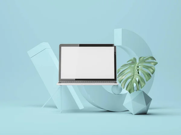 Pantalla del dispositivo Mockup. ilustración 3d — Foto de Stock