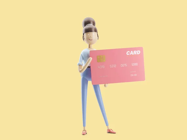 3d illustration. credit card banking concept — Stock Photo, Image