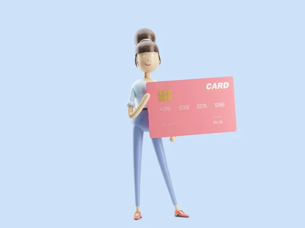 3d иллюстрация. банковская концепция кредитной карты — стоковое фото