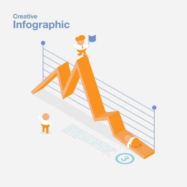 Platte ontwerp moderne Infographic dashboard van bedrijfs marketing. Vectorillustratie. — Stockvector